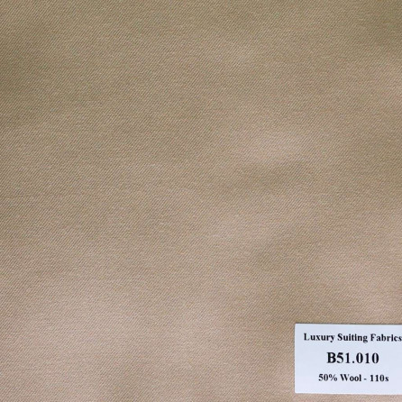 [ Hết hàng ] B51.010 Kevinlli V2 - Vải Suit 50% Wool - Nâu Trơn